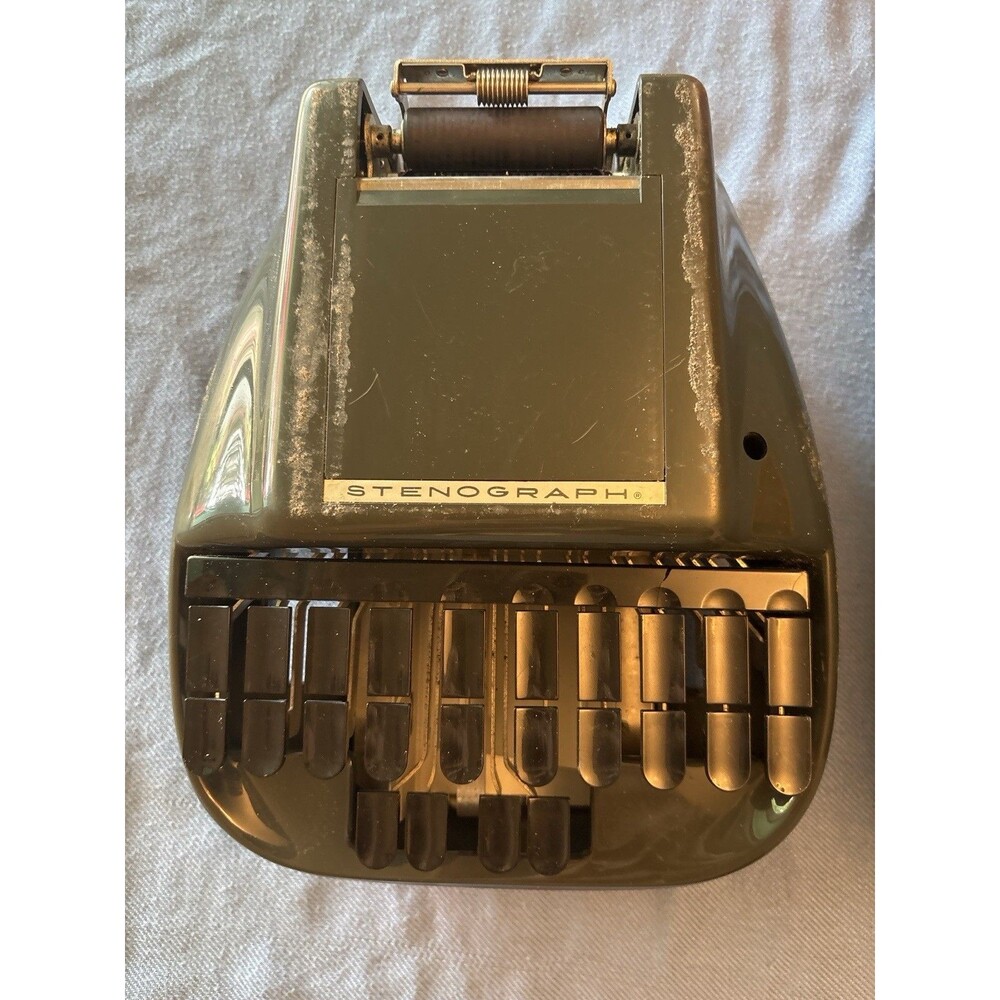 Vintage Stenograph Shorthand Court Reporter Machine w/ Case Untested